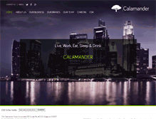 Tablet Screenshot of calamandergroup.com